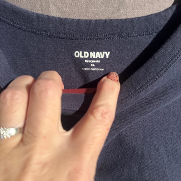 Old Navy Stay Cool Graphic T Shirt Navy Blue Coastal Beach XL - Picture 2 of 4